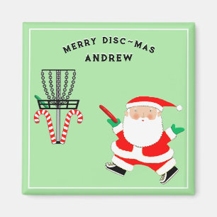 Disc Golf Holiday Gift Magnet