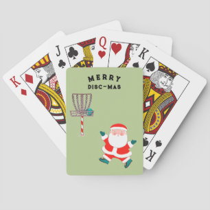 Disc Golf Holiday Gift Playing Cards