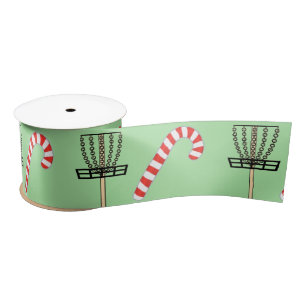 Disc Golf Holiday Gift Satin Ribbon