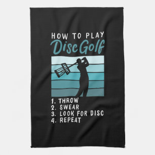 Disc Golf - How To Play Disc Golf Tea Towel