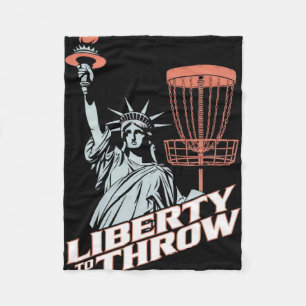 Disc Golf Independence Day Men Women Usa Golf 4th  Fleece Blanket