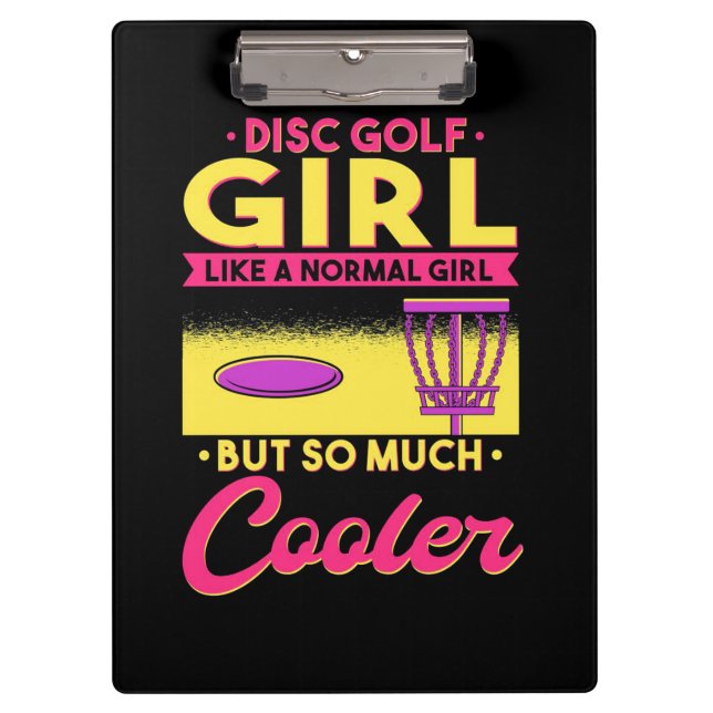 Disc Golf Is Cool Clipboard (Front)