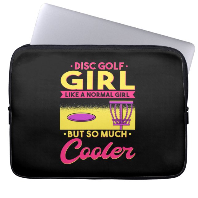 Disc Golf Is Cool Laptop Sleeve (Front)