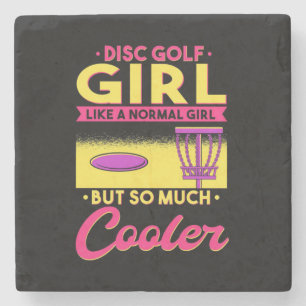 Disc Golf Is Cool Stone Coaster