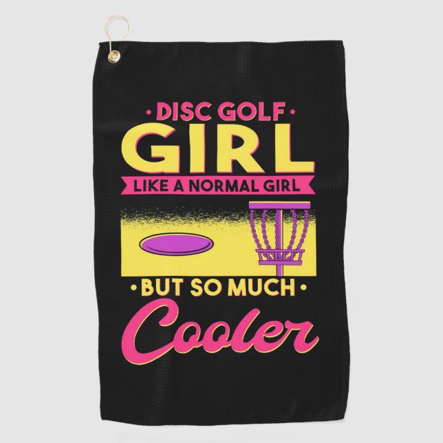 Disc Golf Is Cool Towel (Front)