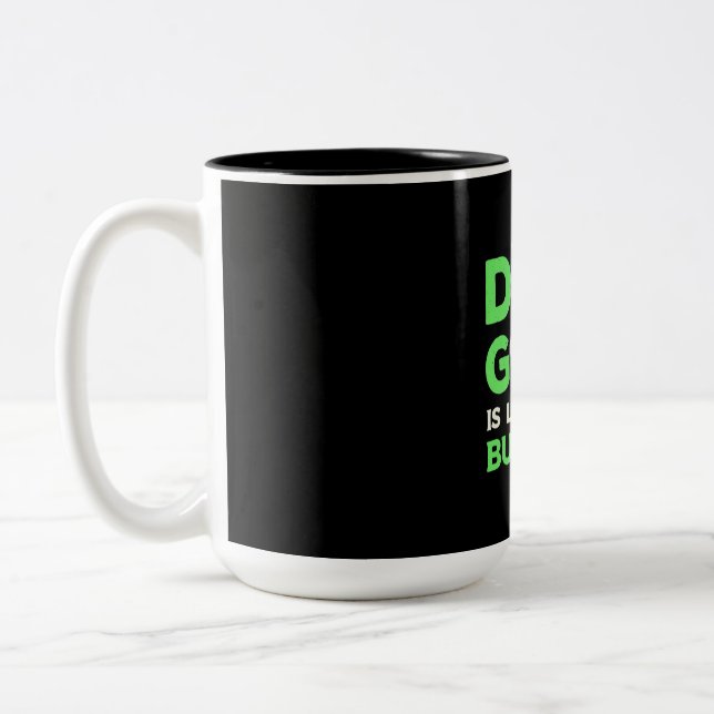 Disc Golf Is Like Magic But Real Two-Tone Coffee Mug (Left)