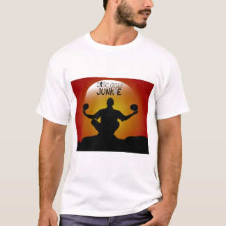 Disc Golf Junkie Meditation T-Shirt