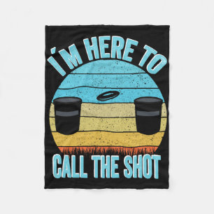 Disc Golf Kanjam I´m Here To Call The Shot Can Jam Fleece Blanket