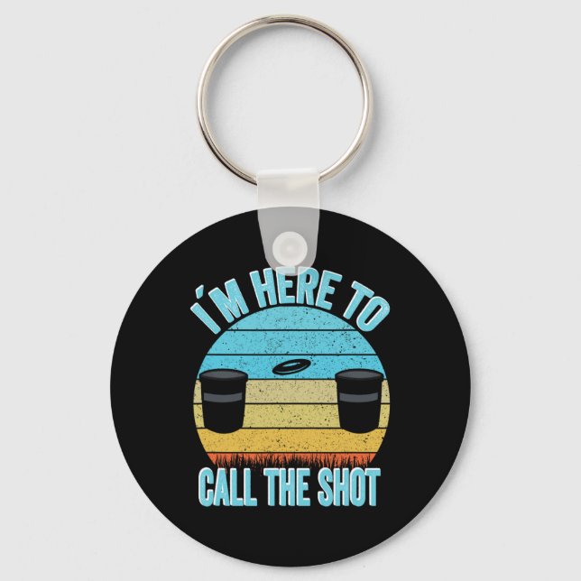 Disc Golf Kanjam I´m Here To Call The Shot Can Jam Key Ring (Front)