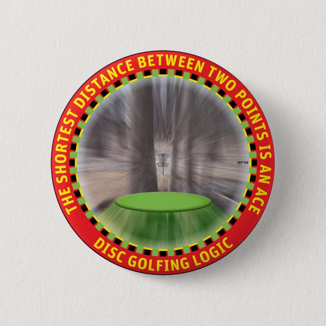 Disc Golf Logic #1 6 Cm Round Badge (Front)