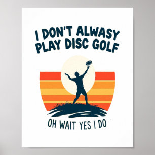 Disc Golf Lover T-Shirt Design Poster