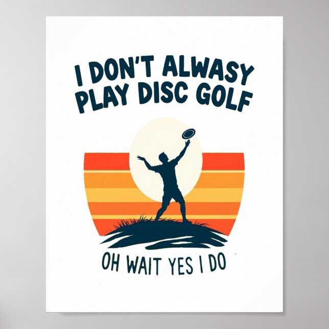 Disc Golf Lover T-Shirt Design Poster (Front)