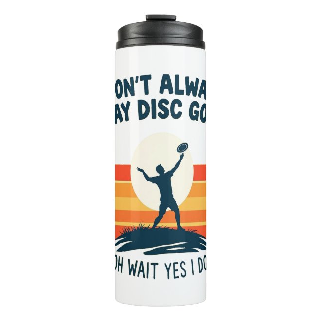 Disc Golf Lover T-Shirt Design Thermal Tumbler (Front)