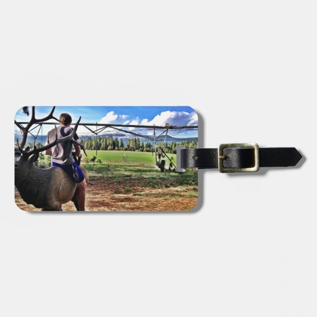 disc golf luggage tag (Front Horizontal)