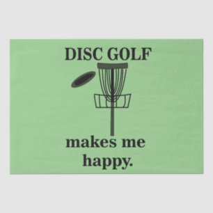 Disc Golf Makes Me Happy Disc Golf Tissue Paper