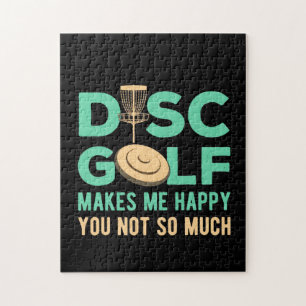 Disc Golf Makes Me Happy Jigsaw Puzzle