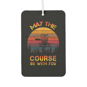 Disc Golf May The Course Be With You Frolf Car Air Freshener