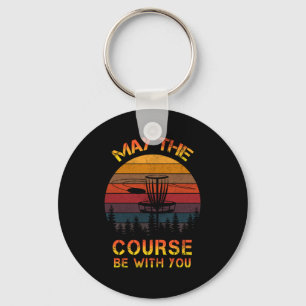Disc Golf May The Course Be With You Frolf Key Ring