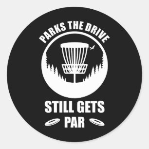Disc Golf Meme - Funny Frisbee Golf Player I Disc Classic Round Sticker