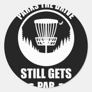 Disc Golf Meme - Funny Frisbee Golf Player I Disc Classic Round Sticker