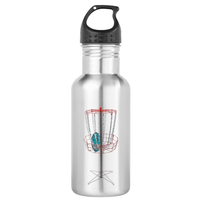 Disc Golf Metal Water Bottle (Front)