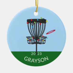 Disc Golf Monogram Ornament