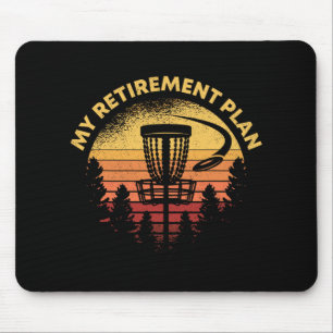 Disc Golf My Retirement Plan Retro Grandpa Gift Ho Mouse Mat