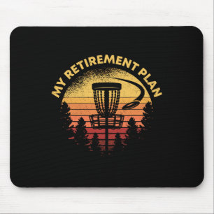 Disc Golf My Retirement Plan Retro Grandpa Gift Ho Mouse Mat