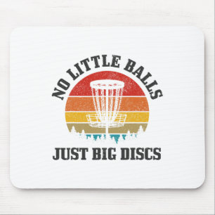 Disc Golf No Little Just Big Discs Funny Vintage Mouse Mat