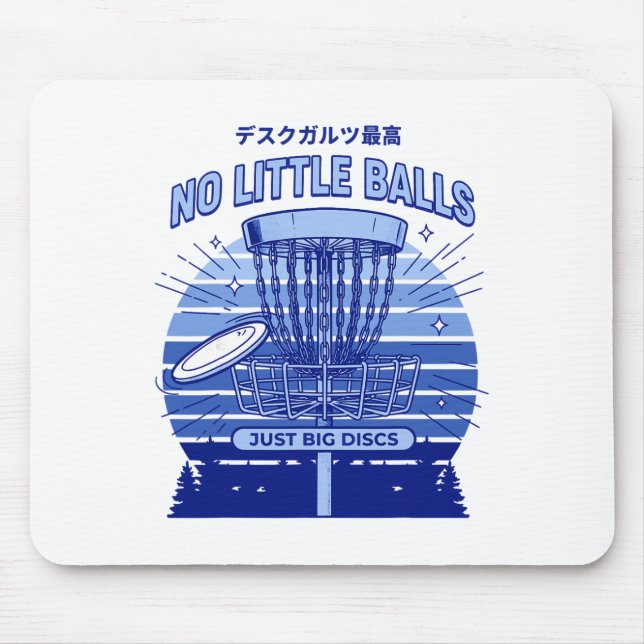 Disc Golf No Little Just Big Discs Sket  Mouse Mat (Front)