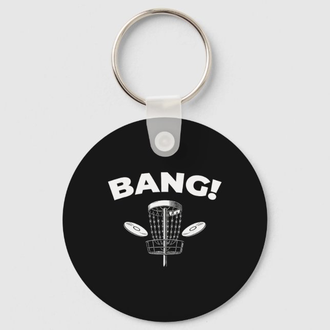 Disc Golf Outdoor Sport - Frisbee Golf _7  Key Ring (Front)