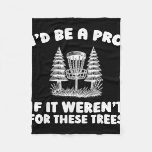 Disc Golf Outdoor Sport - Frisbee Tree Fleece Blanket