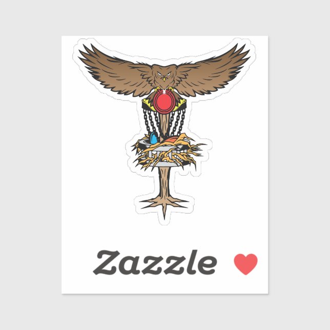 Disc golf owl basket discs funny  (Sheet)