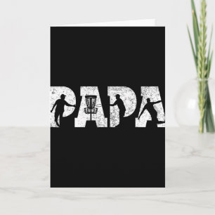 Disc Golf Papa Disc Golf Men Father's Day Vintage  Card