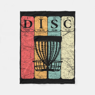 Disc Golf Periodic Table Elements Frolf Player Vin Fleece Blanket
