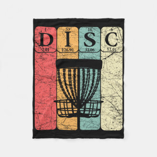 Disc Golf Periodic Table Elements Frolf Player Vin Fleece Blanket