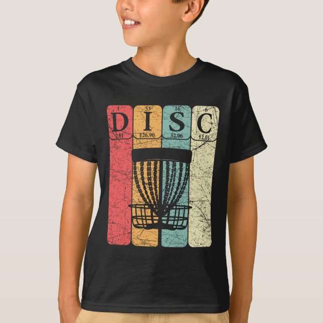 Disc Golf Periodic Table Elements Frolf Player Vin T-Shirt (Front)