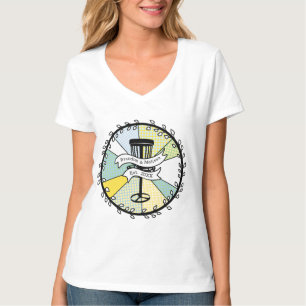 Disc Golf Personalised Couple Established Date T-Shirt