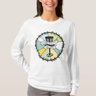 Disc Golf Personalized Couple Established Date   T-Shirt