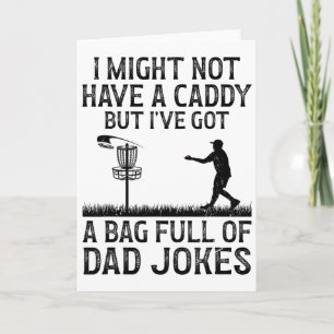 Disc Golf Player Disc Golfer Frisbee Player Par Pu Card