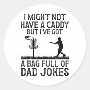 Disc Golf Player Disc Golfer Frisbee Player Par Pu Classic Round Sticker