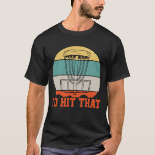 Disc Golf Player Disc Golfing Basket Retro T-Shirt