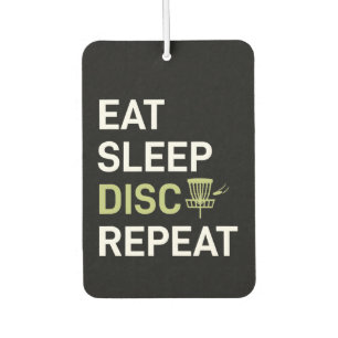 Disc Golf Player Eat Sleep Disc Golf Repeat Car Air Freshener