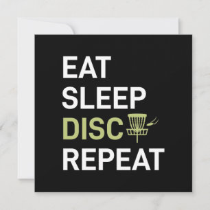 Disc Golf Player   Eat Sleep Disc Golf Repeat Holiday Card