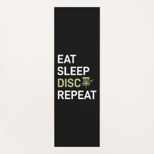 Disc Golf Player Eat Sleep Disc Golf Repeat Yoga Mat