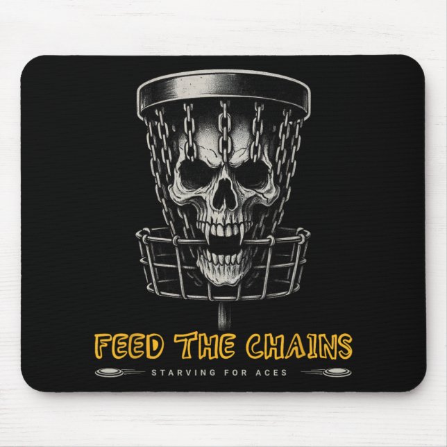 Disc Golf Player - Funny Feed The Chains  Mouse Mat (Front)
