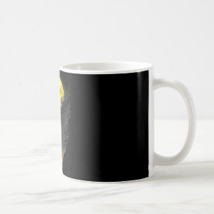 Disc Golf Player Funny Forest Moon Waterfall Sket Coffee Mug