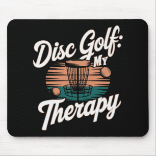 Disc Golf Player Funny Frisbee Game  Mouse Mat