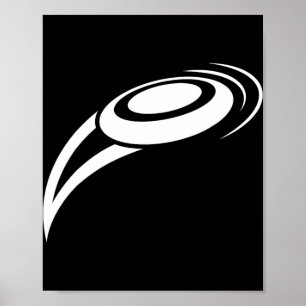 Disc Golf Player Golfer Gift Flying Disc Frisbee D Poster