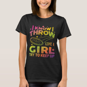Disc Golf Player Golfing For Women Girls 8 T-Shirt
